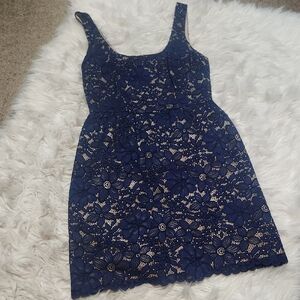 Trina Turk Navy Lace Gaviota Dress- 2